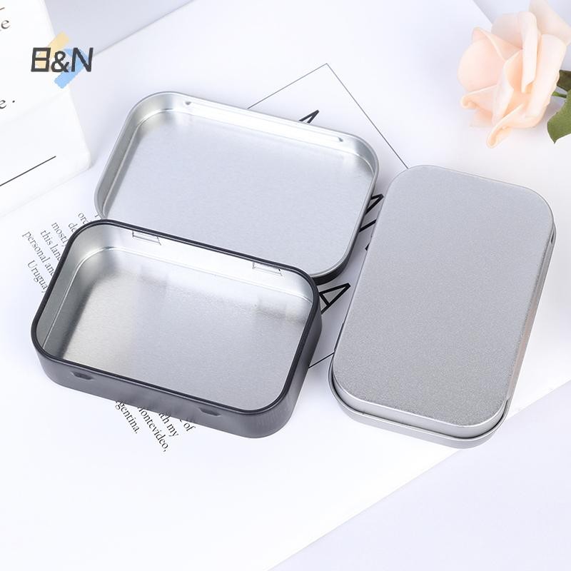 B & N Survival Kit Thiếc Nhỏ Trống Kim Loại Thiếc Flip Hộp Bảo Quản Hộp Đựng Tiền Xu Kẹo Chìa Khóa.