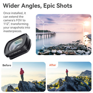 Dành Cho DJI Omso Pocket 3 Tăng Cường / Ống Kính Macro Góc Rộng Phạm Vi Mở Rộng Từ Pocket3 Lọc Phụ Kiện Máy Ảnh