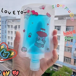 Túi nạp lại chống rò rỉ 30 / 50 / 100ml | Hộp đựng mỹ phẩm du lịch có thể tái sử dụng cho dầu gội / dưỡng da, Chất liệu thân thiện với môi trường, 3 kích cỡ