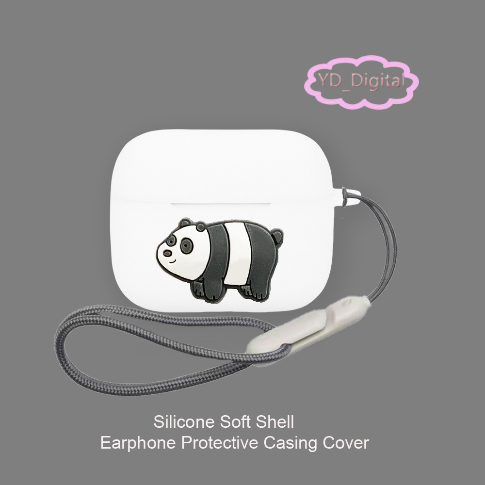 Dành Cho Oppo Enco Buds 3 Pro Vỏ Tai Nghe Silicon Mềm Vỏ Tai Nghe Gấu Dễ Thương Tay Chống Sốc Bảo Vệ Tai Nghe Có Nhẫn