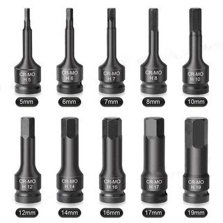 Bộ Khẩu Lục Giác 1/2 Inch - 8/10 Chiếc, H5-H19