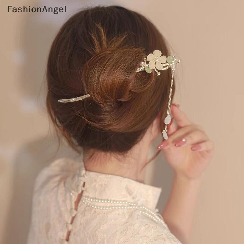 FashionAngel Vintage Phong Cách Trung Hoa Hanfu Tóc Dính Nữ Kim Loại sel Tóc Nĩa Tóc Đũa Kẹp Tóc Người Phụ Nữ Trang Sức Phụ Kiện VN