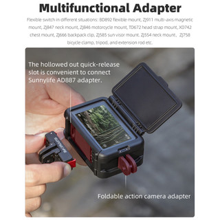 Dành Cho DJI Action 5 Pro / 4 / 3 Lồng Thỏ Mở Rộng Khung Ánh Sáng Lá Chắn Tấm Bảo Vệ Vỏ Chống Rơi Phụ Kiện Camera