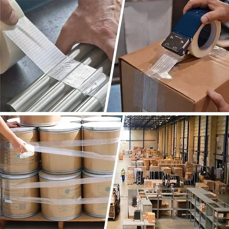 [Nổi bật] Băng sợi thủy tinh lưới 20M - Công cụ đóng gói dây đai - Băng dính - Trong suốt, cố định chắc chắn, Độ nhớt cao, Chống thấm nước, Chống mài mòn - Dải cố định