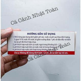 Dung dịch giúp giảm PH nước cho bể cá Thủy Phước (Chai 100ml)