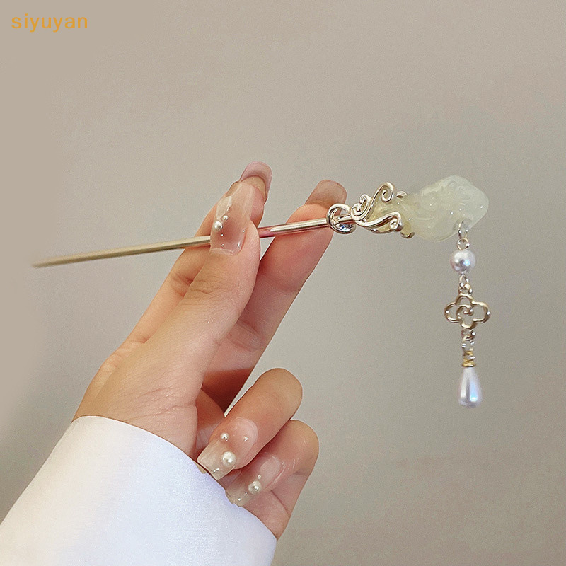 Siyuyan Truyền Thống Trung Quốc Que Tóc Vintage Kim Loại sel Kẹp Tóc Handmade Tóc Đũa Đầu Phụ Kiện Nữ Tạo Kiểu Tóc Dụng Cụ VN