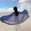 YRBWD Mùa Hè Hijab, Vải Lanh Cotton Khăn Đi Biển Nữ, Thời Trang Siêu Mỏng Thêu Hoa Chống Nắng Khăn Choàng Và Quấn