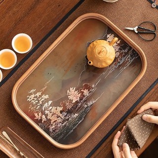 Khay trà phong cách Nhật Bản (Khay pha khô)