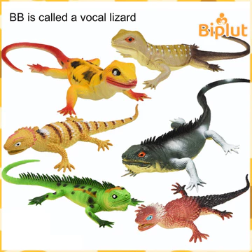 Biplut Thằn lằn Đồ Chơi Mô Hình Tích Hợp Còi Mô Phỏng Động Vật Lỗ Thông Hơi Đồ Chơi Mô Hình Chắc Chắn Trang Trí PVC Bò Sát Hình Thằn Lằn Bóp Đồ Chơi Dự Tiệc Ủng Hộ