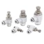 NOTE1 1 Van tiết lưu khí nén, Điều chỉnh tốc độ SL 4-12mm M5 1 / 8 1 / 4 3 / 8 1 / 2 Đầu nối ống khí, Đầu nối bền bỉ Công cụ điều khiển áp suất bằng nhựa Van điều khiển tốc độ