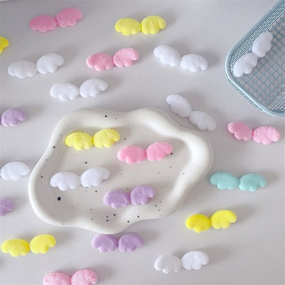 Bìa Thẻ Trang Trí DIY Phụ Kiện May Đồ Trang Trí 10 Cái / gói Chất Liệu Handmade Cánh Sang Trọng Trang Phục Táo Kẹp Tóc Miếng Dán INS Hoạt Hình Dễ Thương