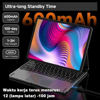 GOOJODOQ Bàn Phím Bluetooth Vỏ nhôm cho iPad Pro 11 Air 4/5/6 10.9 Bàn phím không dây có đèn nền