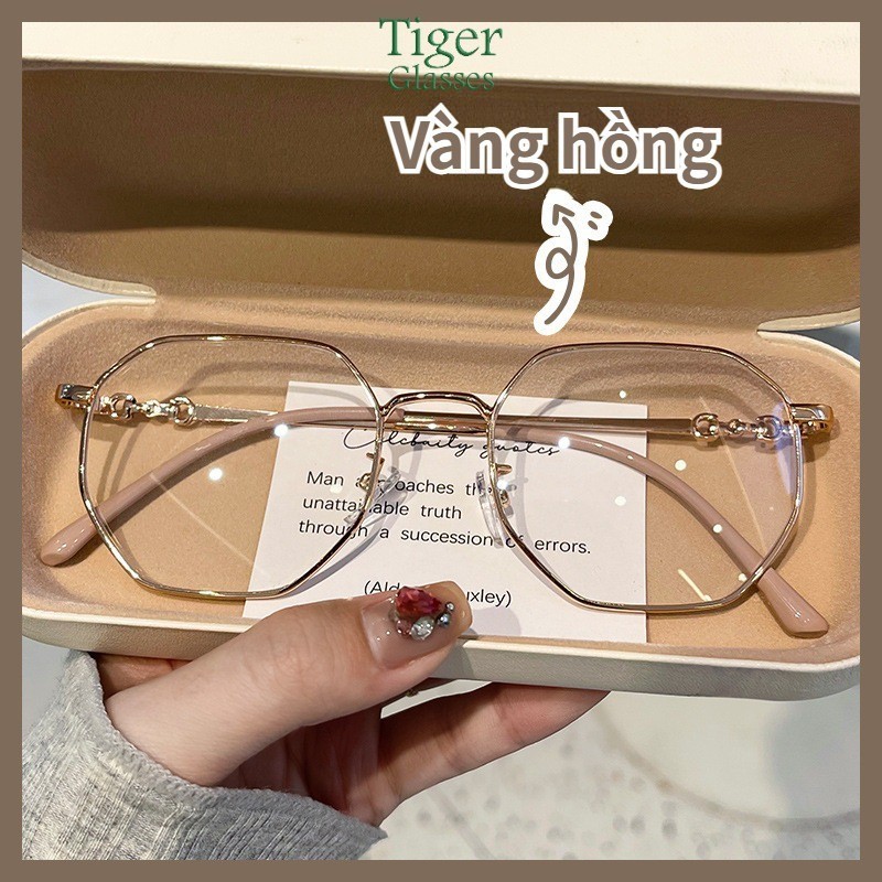 Kính cận thị thời trang -0.5 -1.0 -1.5 -2.0 -2.5 -3.0 -3.5 -4.0 -4.5 -5.0 -5.5 -6.0 độ dành cho nam và nữ với tròng kính có thể tháo rời kính chống ánh sáng xanh 1002