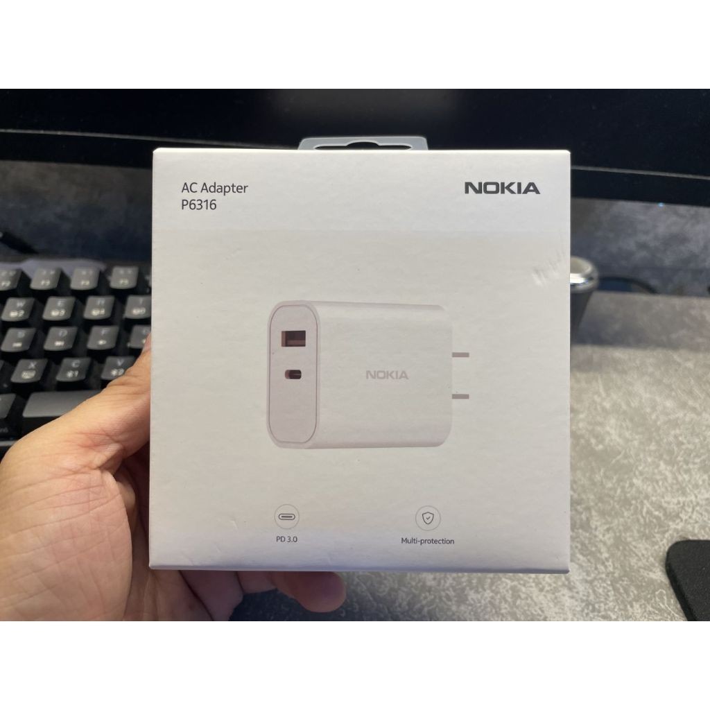 Củ sạc Nokia P6316 2 Port công suất 20w dùng cho các dòng điện thoại ...