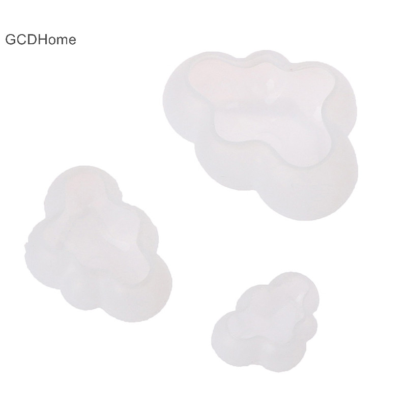 Gcdhome 3D Đám Mây Hình Chocolate Khuôn Silicon Mousse Fondant Cube Pudding Kẹo Khuôn Nóng