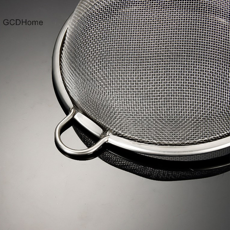 Gcdhome Tay Cầm Thép Không Gỉ Nhỏ Rây Lọc Dầu Lưới Mịn Lọc Đa Năng Lưới Lọc Bột Sifter Dụng Cụ Nướng Bánh Nhà Bếp HOT