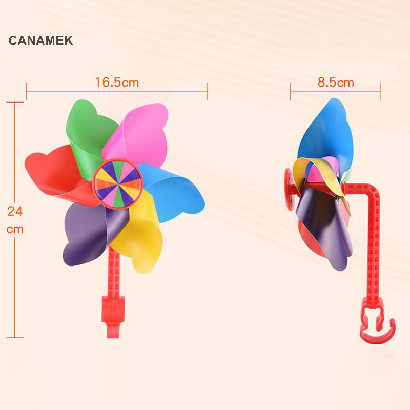 Canamek Tay Lái Trẻ Em Pinwheel Cối Xay Gió Trang Trí Cho Xe Tay Ga Trẻ Em CSF