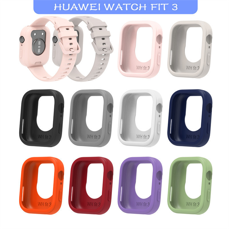 Vỏ bảo vệ silicon mềm HUAWEI WATCH FIT 3 ốp cho vỏ đồng hồ thông minh Vỏ mềm cho phụ kiện đồng hồ HUAWEI watch FIT3