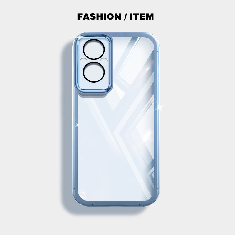 Ốp điện thoại trong suốt màu siêu mỏng YBD cho OPPO Reno 7Z Reno 8Z Reno 7 Lite Reno 8 Lite 5G F21 Pro 5G F21S Pro 5G Vỏ mềm silicon trong suốt thời trang nữ tính