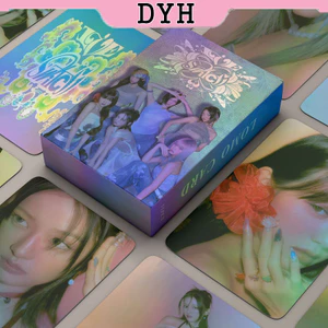 IVE Laser Card Set 55 Tấm Thẻ Ảnh KPOP IVE SWITCH LOMO Card Hình Nhóm Nhạc