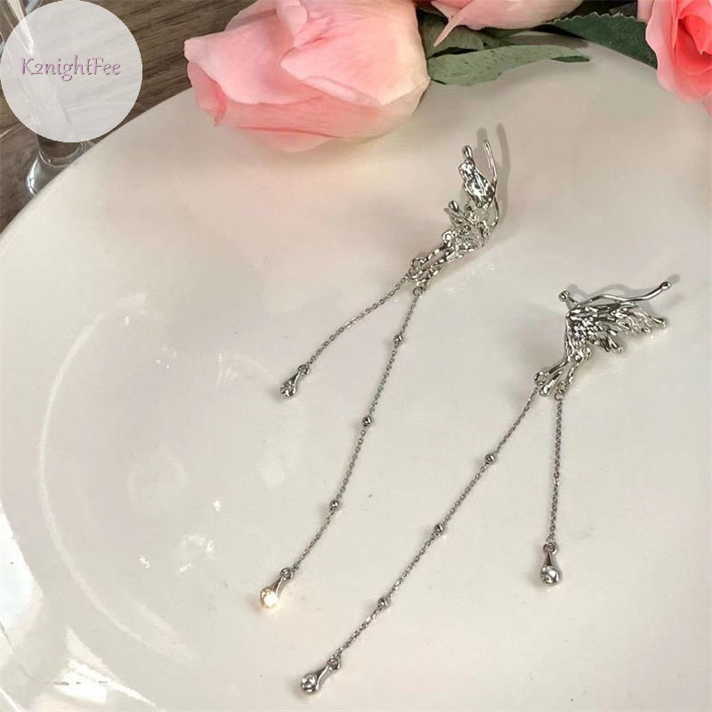 K2nightfee 1 Cái / túi Thời Trang sel Tai Kẹp Xương Thiên Thần Bông Tai Cho Nữ Cô Gái Bông Tai Trang Sức Phụ Kiện VN