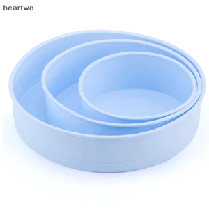 < Beartwo > 4 / 6 / 8 / 10 Inch Khuôn Bánh Silicon Tròn Không Socola Dụng Cụ Nướng Bánh Đẹp