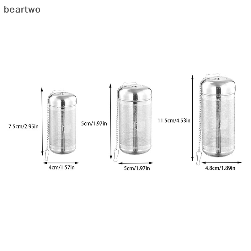< Beartwo > Máy pha trà bằng thép không gỉ Lá trà gia vị Bộ lọc bóng gia vị Ấm trà Lưới mịn Bộ lọc cà phê Bộ đồ ăn Phụ kiện nhà bếp Đẹp