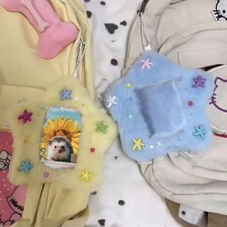 [Vận chuyển nhanh] Thẻ ảnh HOMELYHUB, Móc khóa túi đựng thẻ sinh viên Photocard sang trọng, Vỏ bảo vệ hình ảnh thần tượng hoạt hình dễ thương Giá đỡ thẻ ảnh hình ngôi sao