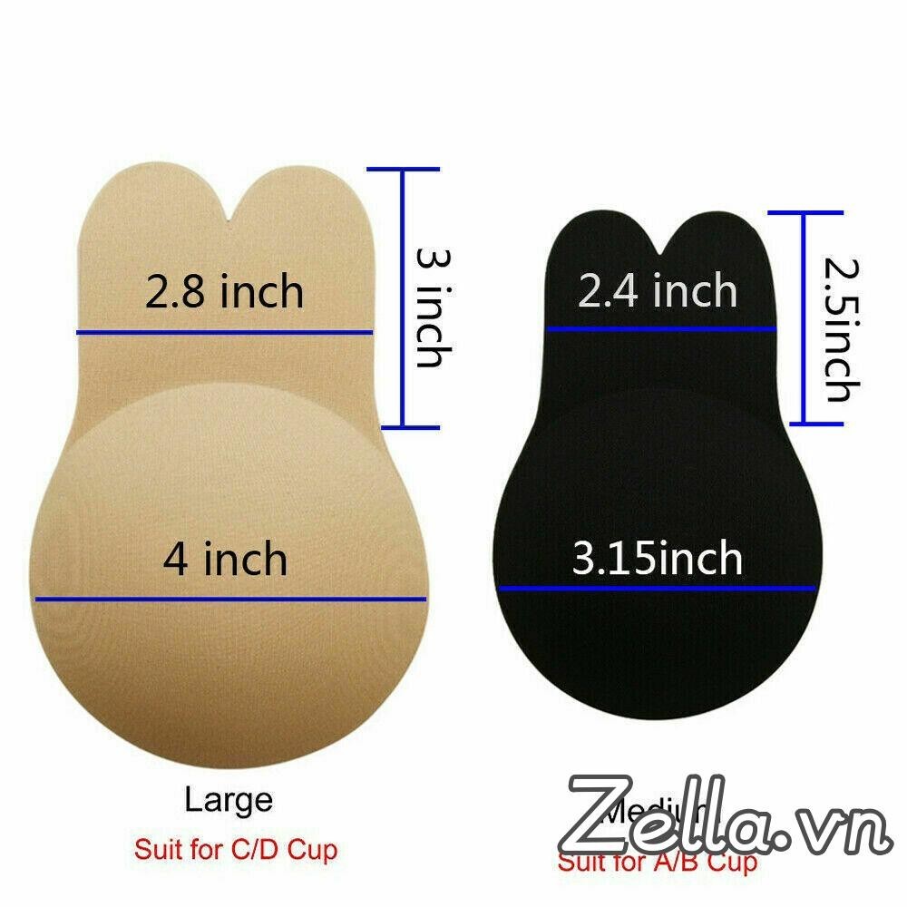 Stealth Breast Pad Tai Thỏ Vô Hình Áo Ngực Dính Núm Vú Bao Băng Miếng Dán