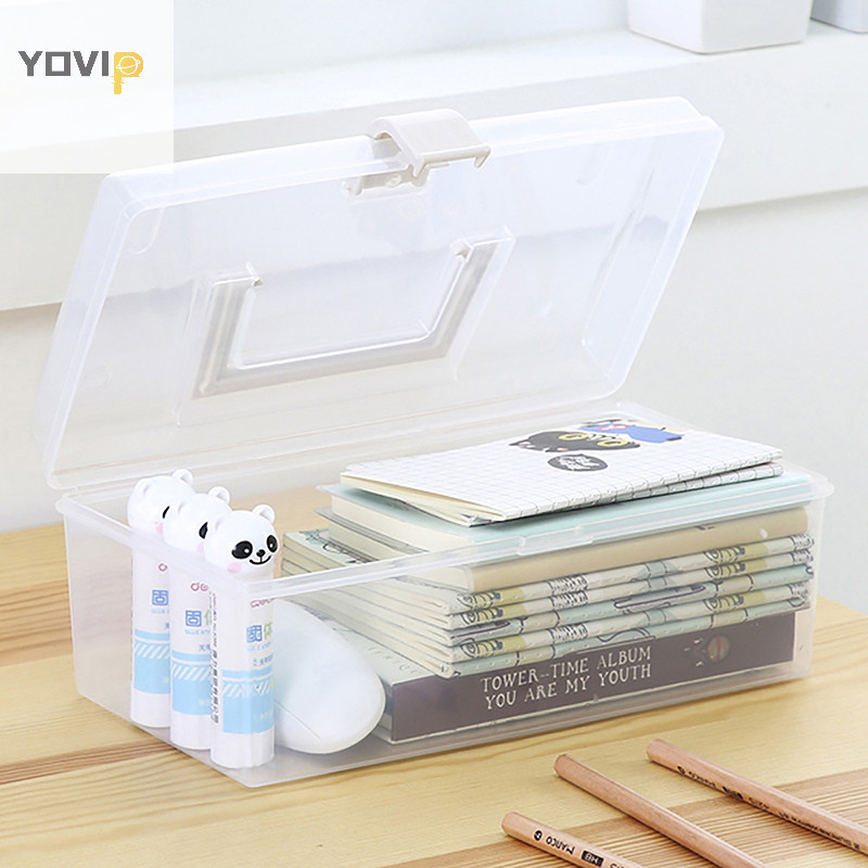 Hộp Bảo Quản Mặt nạ YOVIP Có Tay Cầm Hộ Gia Đình Chống Bụi Kín Hộp Dung Tích Lớn Chống Thấm Nước Chống Bụi Đồ lặt vặt Hộp Bảo Quản VN