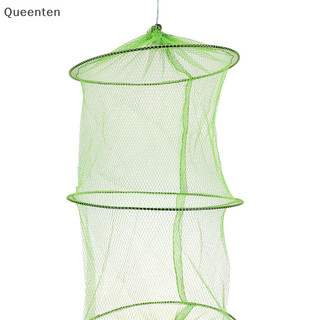 Queenten Đơn Giản Cá Nhỏ Bảo Vệ Vải Nylon 3 Lớp Lưới Nhỏ Túi Vải Có Thể Gập Lại Lưới QT