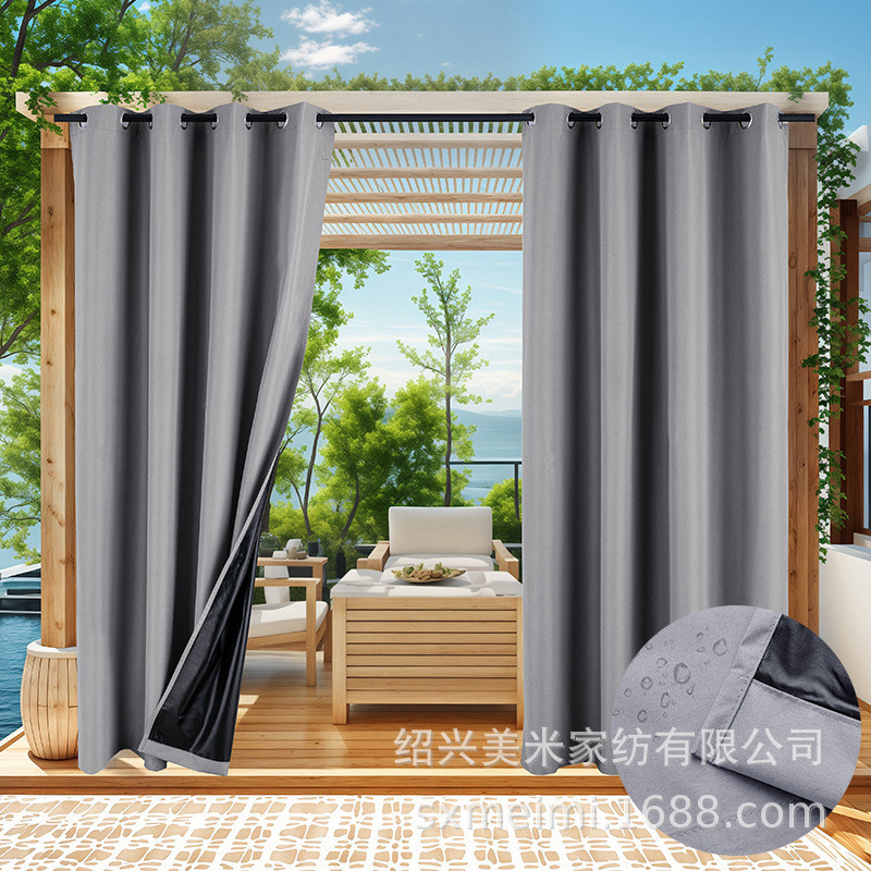 Sản phẩm mới rèm cửa đục lỗ ngoài trời rèm cửa chống mưa che nắng rèm ...