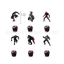 ST2 Venom Theo Chủ Đề Trang Trí Kỷ Niệm Đảng Biểu Ngữ Bóng Caketopper Cảnh Sắp Xếp Tiếp Liệu TS2