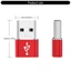 WU Độ bền Nhôm USB C sang USB Bộ chuyển đổi OTG để kết nối bàn phím và chuột trong thiết lập du lịch văn phòng Hỗ trợ Musi
