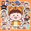 Set 50 Sticker Chibi Dễ Thương – Decal Trang Trí Đa Năng | Chống Nước | Dán Vali, Laptop, Tủ Lạnh