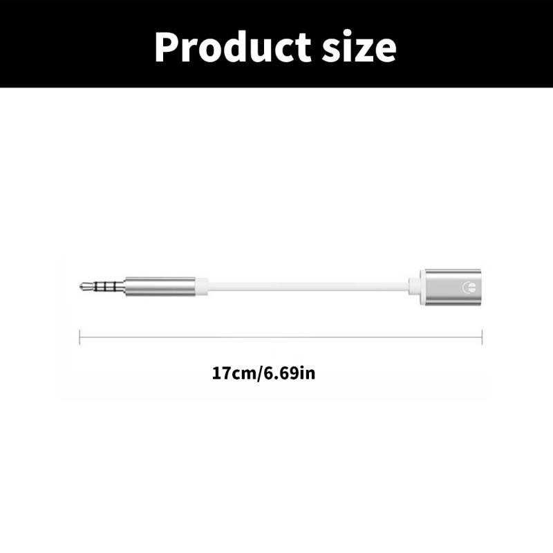 Cáp chuyển đổi thính giác nữ IOR 3 5mm sang Type C cho tai nghe Analog Điện thoại và máy tính bảng Khả năng tương thích rộng