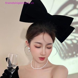 {FH Fashion} Nơ Barrette cỡ lớn mới dành cho phụ nữ Mũ nhung Nơ Kẹp tóc Phụ kiện tóc.