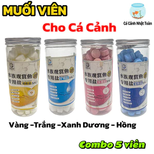 Viên muối khoáng cho hồ cá, muối khoáng hỗ trợ nuôi cá cảnh