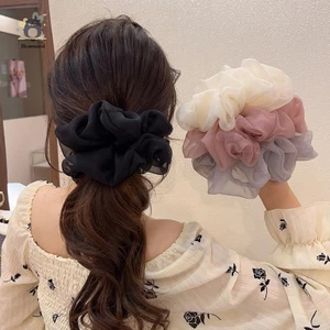Dây buộc tóc lãng mạn Scrunchies dành cho nữ Cô gái Dây buộc tóc đàn hồi thanh lịch độc đáo Dây cao su Phụ kiện tóc Giá đỡ đuôi ngựa Mới