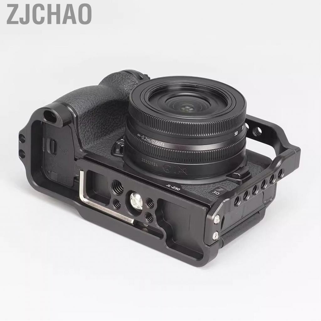 Zjchao Z30 Camera lồng ALUMINUM ALLOY VIDE VIDE RIG với ARCA PORT 3/8 Định vị 1/4 Chủ đề và Bộ ổn định thiết kế giày lạnh cho DSLR cho DSLR