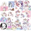 Hộp 50 Sticker Hình NGỰA UNICORN Decal Phản Quang 7 Màu Halogram Chống Nước NSX Gì Cũng In | MS: 000194