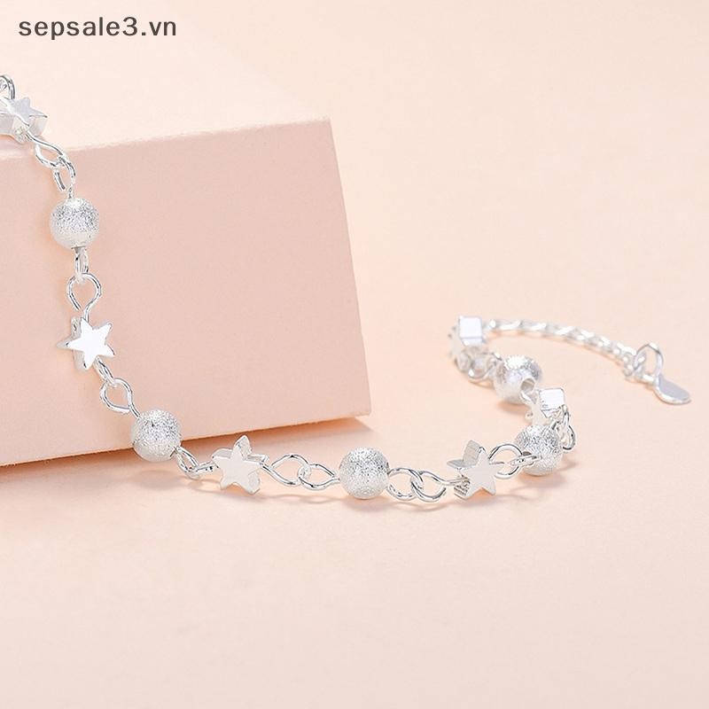 # Sepsale # Vòng tay ngôi sao tươi dành cho nữ Vòng tay hạt tròn cá tính Thời trang Hàn Quốc.