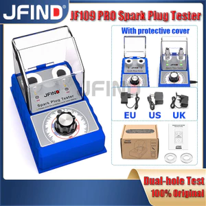 Máy kiểm tra bugi ô tô Jfind JF109 PRO 220V 110V cho máy kiểm tra hệ thống đánh lửa Honda cho công cụ chẩn đoán ô tô Yamaha Máy phân tích lỗ đôi