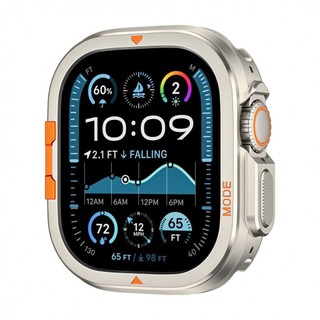 Ốp bảo vệ sửa đổi rỗng kim loại thể thao núi cao cho Apple Watch Ultra 49mm S10 46mm 44 / 45mm