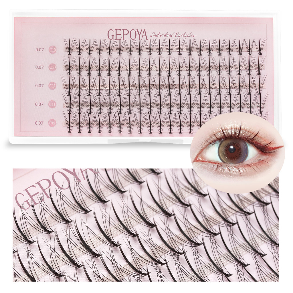 G104 Mi Lẻ GEPORA 100 Sợi, Siêu Tự Nhiên, Mềm Nhẹ, Không Keo Thừa, Tái Sử Dụng