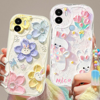 Ốp Điện Thoại YBD Cho Redmi A1 A2 Plus A1 + A2 + 2022 Xiaomi POCO C50 C51 Sáng Tạo Tranh Sơn Dầu Sstyle Vỏ Mềm Có Vòng Tay