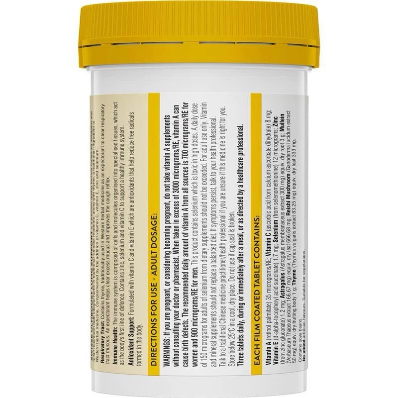 Bổ phổi Swisse Ultiboost Lung Health Support 90 viên giúp giảm ho, long đờm, tăng khả năng miễn dịch, bảo vệ hệ hô hấp