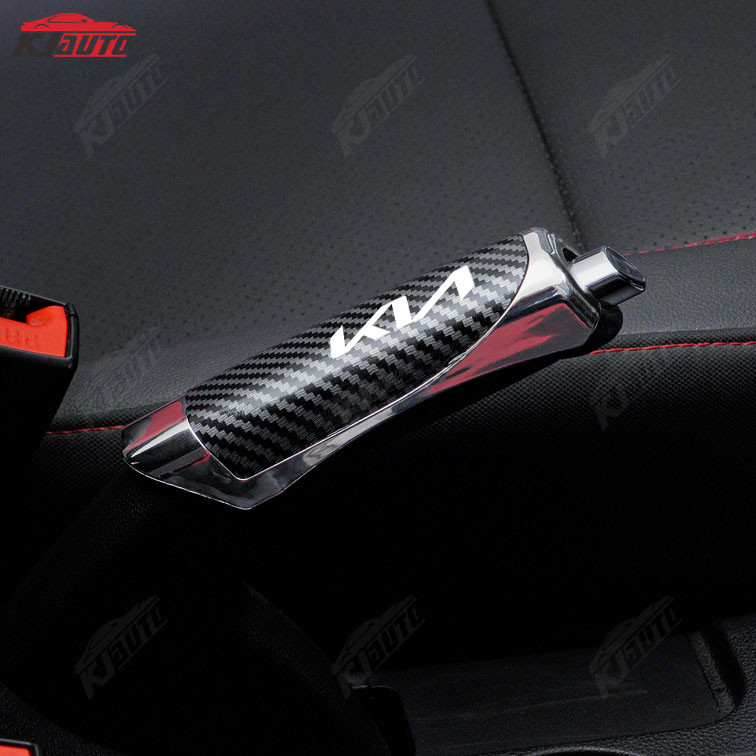 Kia Kn Xe Phanh Tay Bao Sợi Carbon Trang Trí Phanh Bảo Vệ Phụ Kiện Phanh Thể Thao Cho Sonet Niro Lai Cerato Stonic Rio Sportage Buổi Sáng Seltos K2 K3 K5