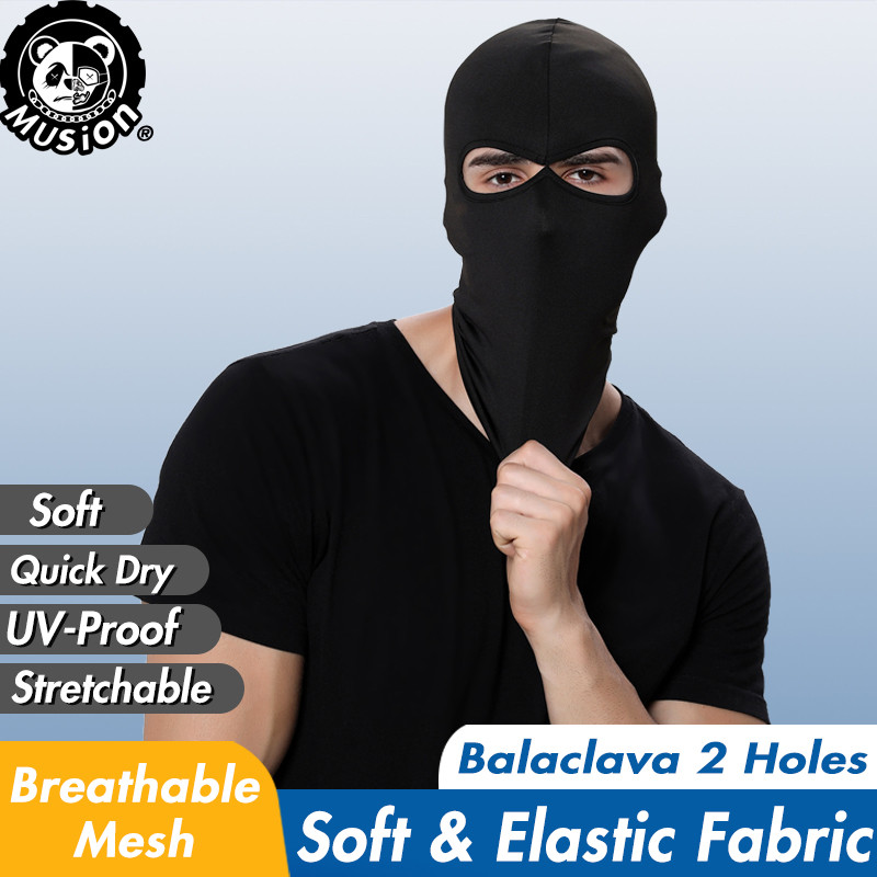 Musion Balaclava Với Mặt nạ 2 lỗ Ice Silk Chống bụi Động cơ đi xe đạp Balaclava ngoài trời