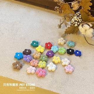 Handmade Mini Tóc Phách Thú Cưng BB Kẹp Nơ Kẹp Tóc Phụ Kiện Mũ Mèo Yorkshire Marzis Bichon
